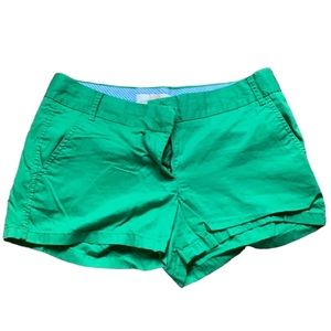 J. Crew Green Chino Shorts